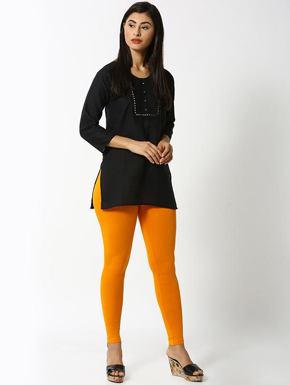 yellow solid churidar - 16449128 - Standard Image - 3