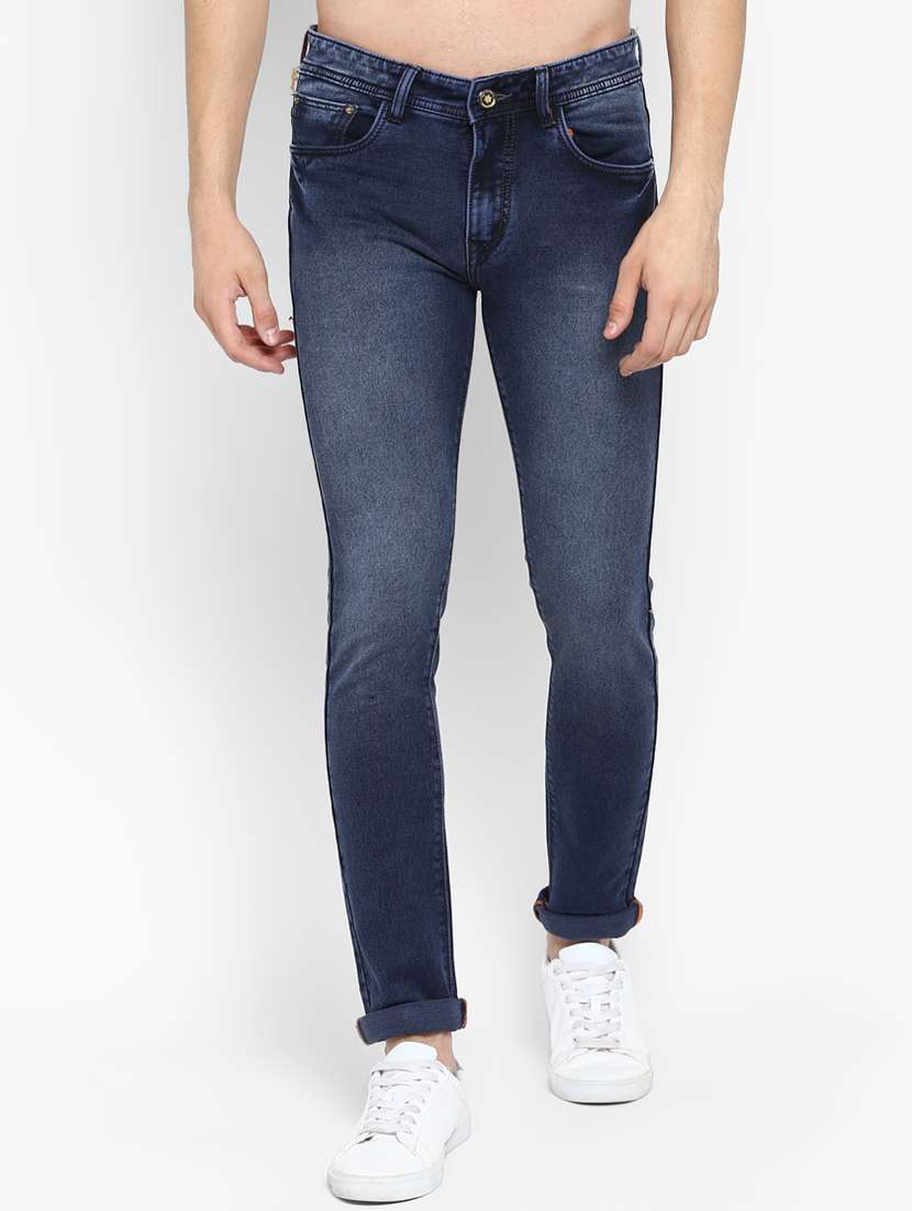 mens slim fit plain jeans