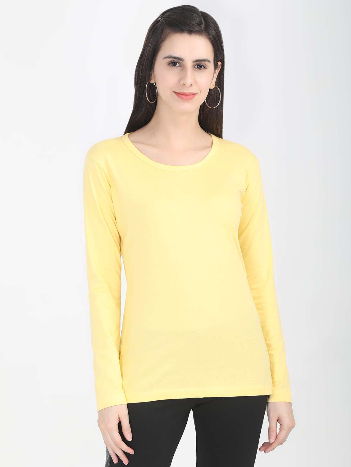 round neck long sleeved tee