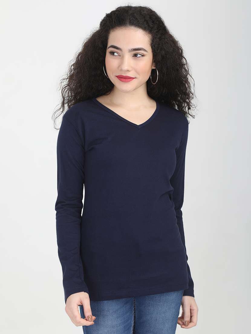 long sleeved solid tee 