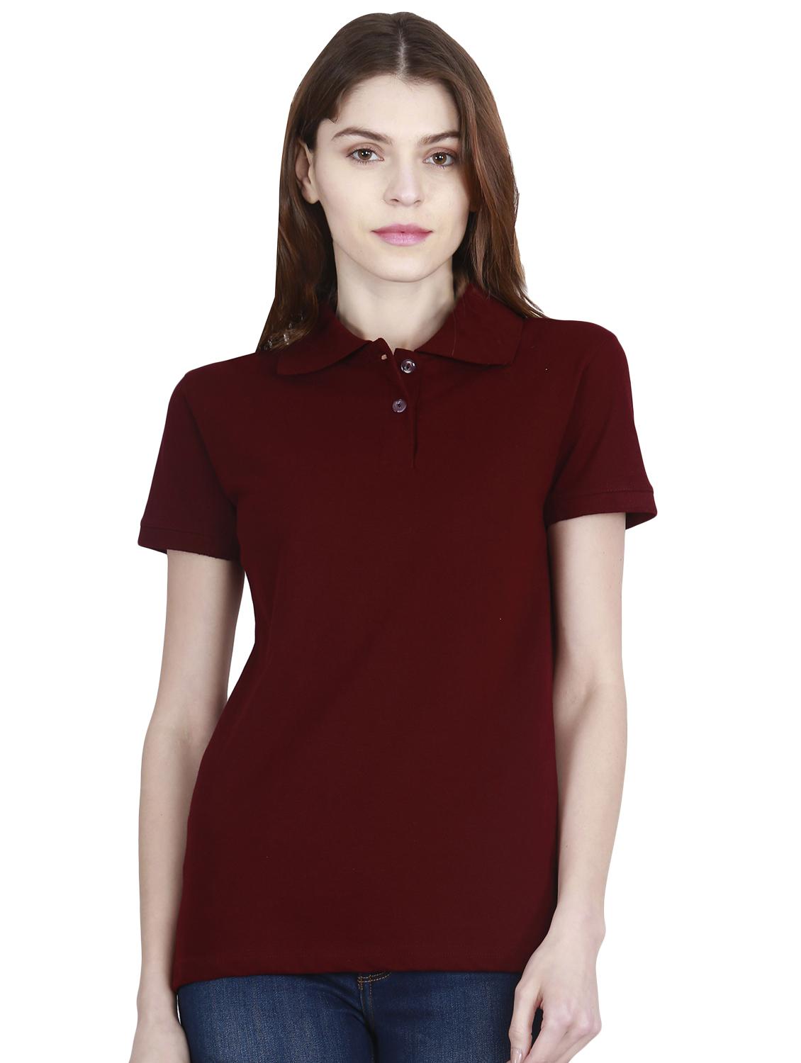 solid polo neck tee - 16457909 - Zoom Image - 0