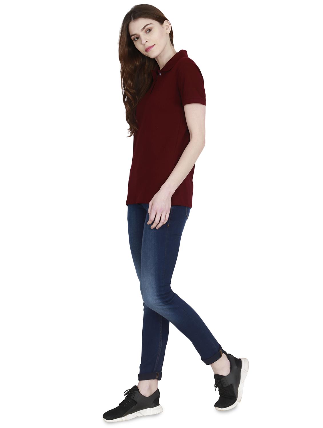 solid polo neck tee - 16457909 - Standard Image - 3