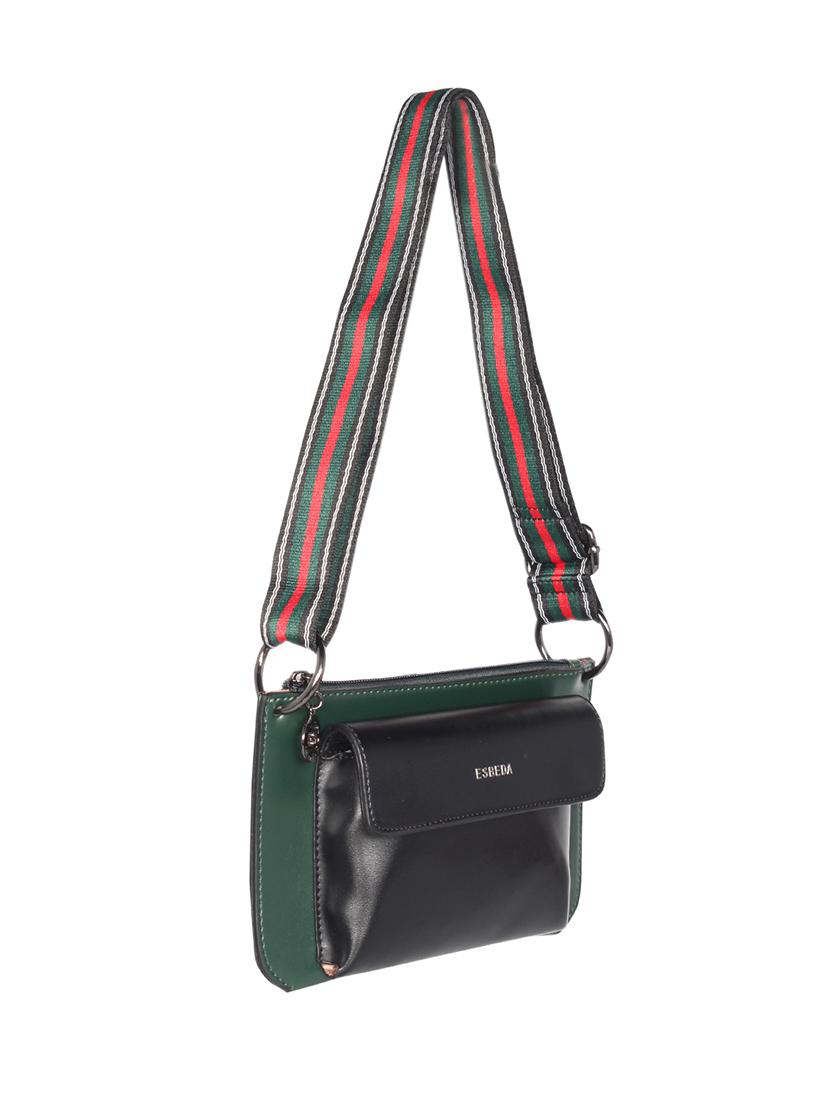 green leatherette (pu) regular sling bag - 16459464 - Standard Image - 3