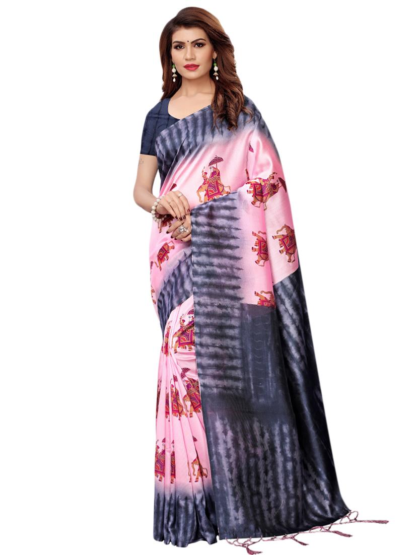 conversational printed saree with blouse - 16460010 -  Zoom Image - 0