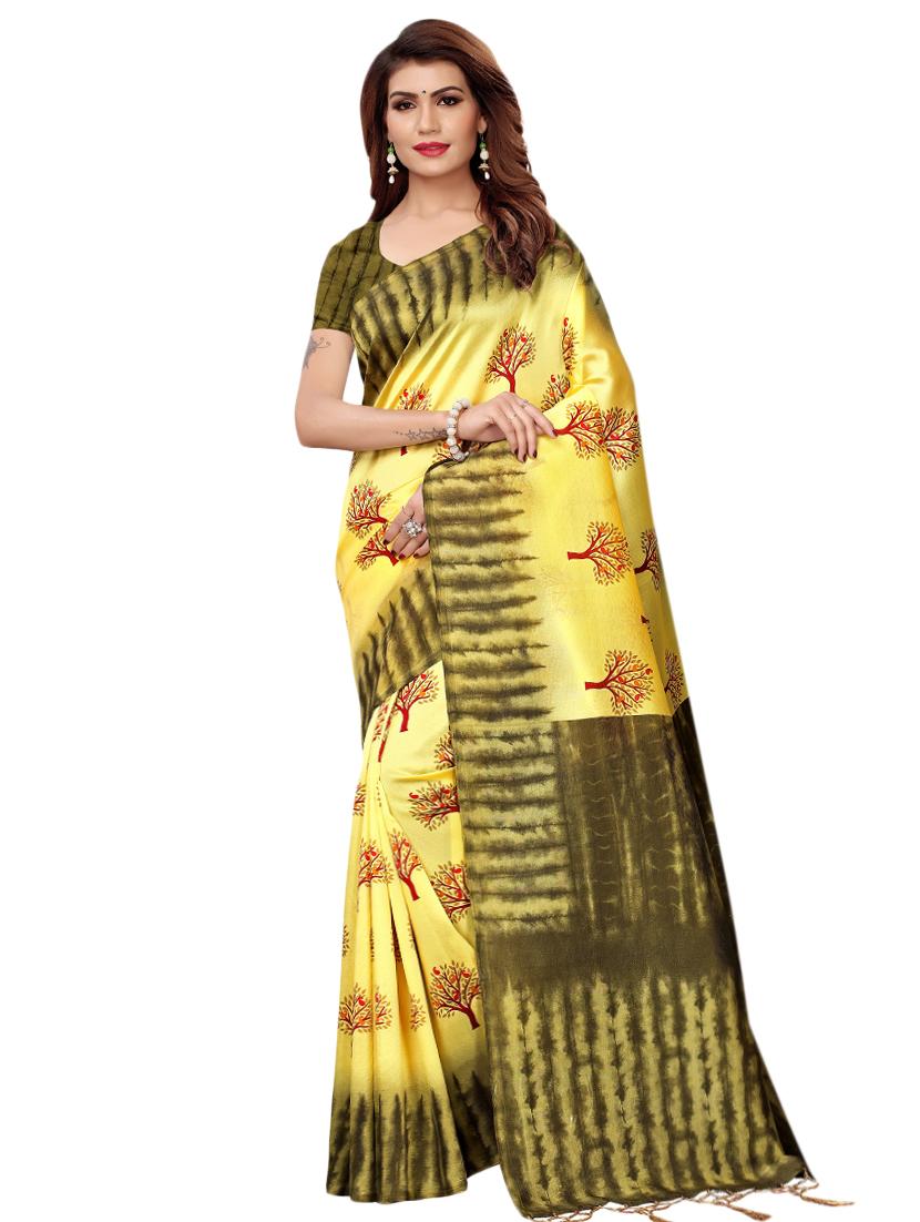 motifs printed saree with blouse - 16460029 - Zoom Image - 0