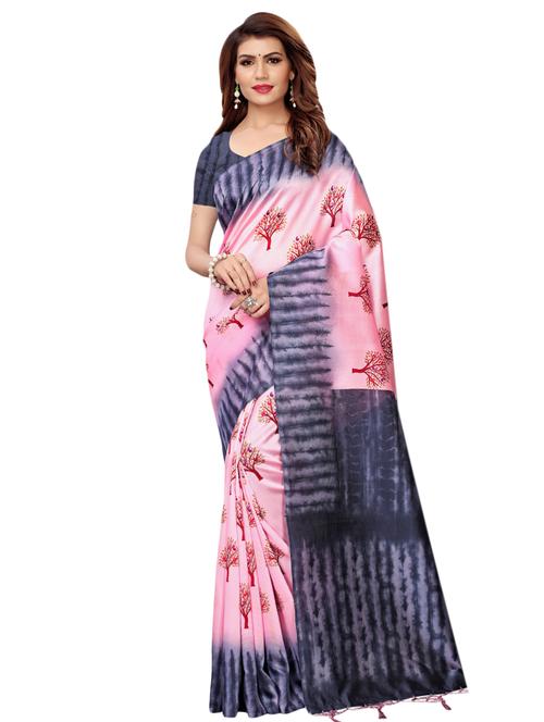 motifs printed saree with blouse - 16460030 - Standard Image - 0