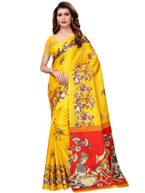 conversational printed saree with blouse - 16460228 -  Standard Image - 0