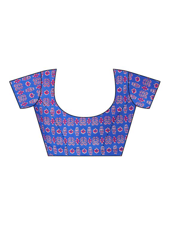 conversational printed saree with blouse - 16460275 - Standard Image - 3