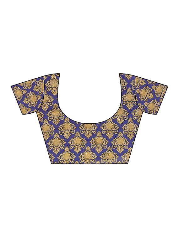 conversational printed saree with blouse - 16460282 - Standard Image - 3