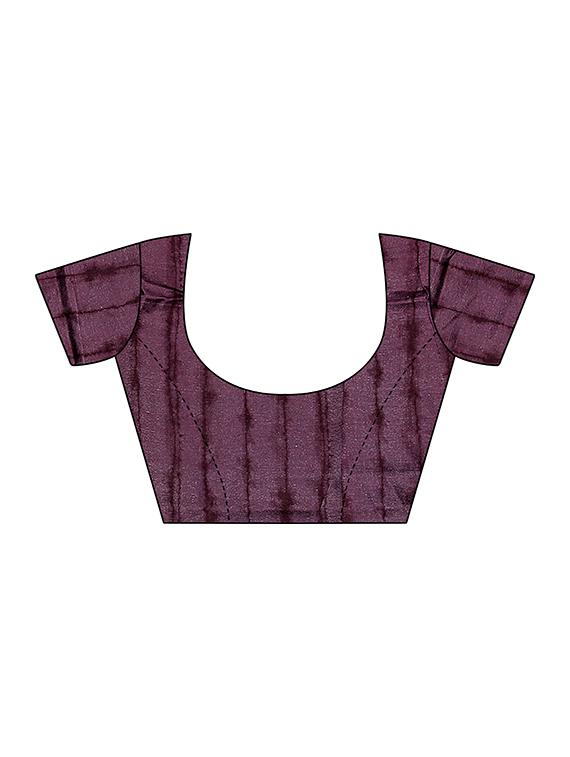 ikat printed saree with blouse - 16460323 - Standard Image - 3