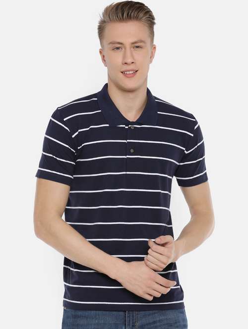 navy blue striped t-shirt - 16461005 -  Standard Image - 0