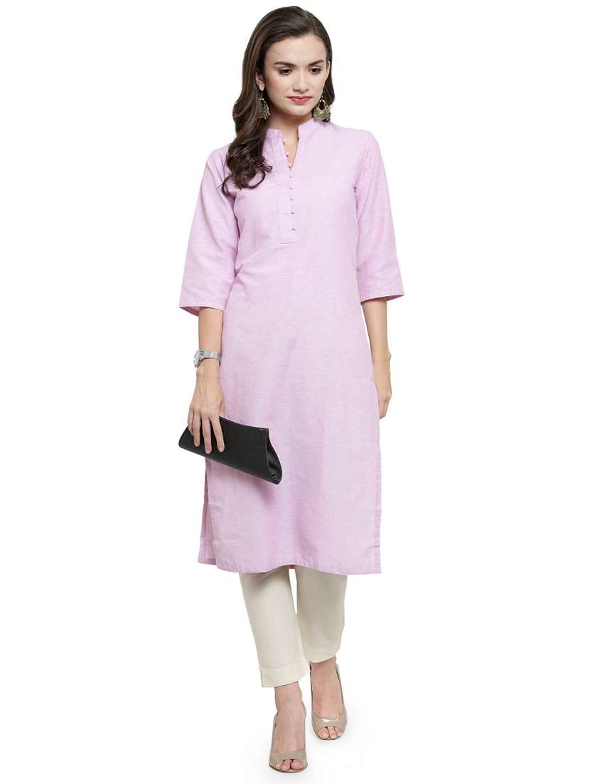 women's straight kurta - 16464257 - Standard Image - 3