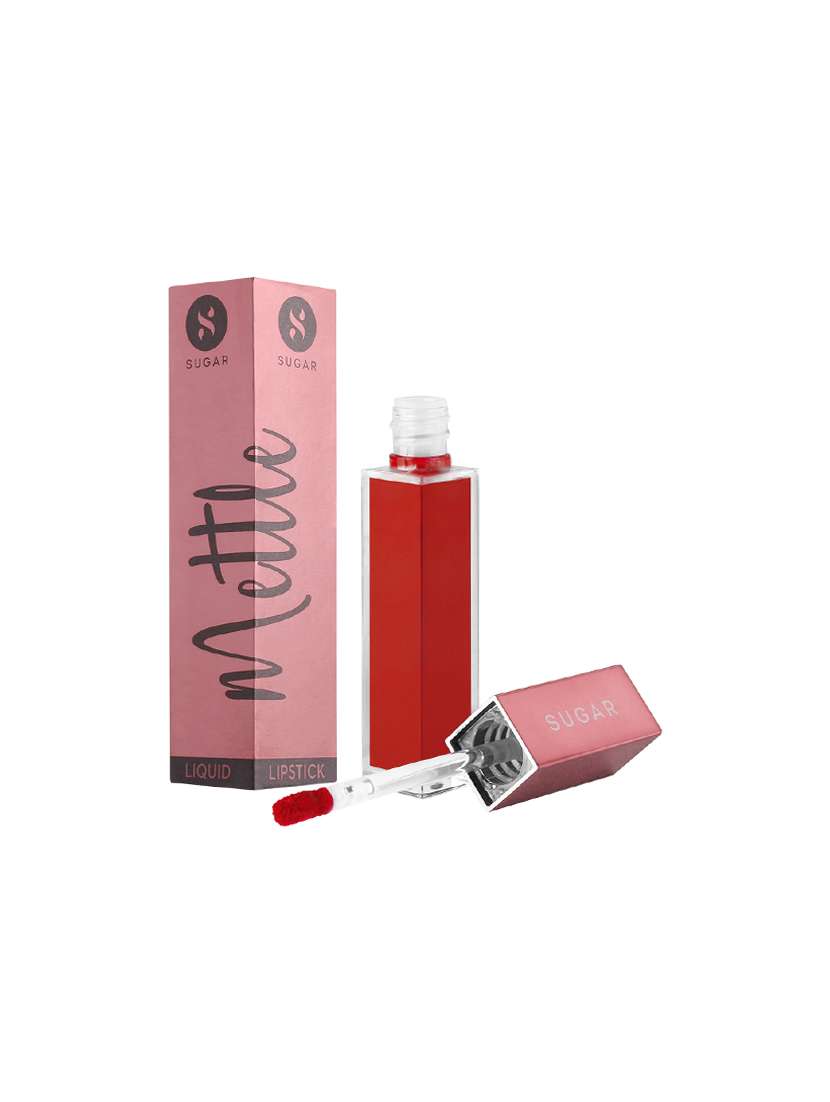 sugar sugar mettle liquid lipstick - 06 electra (orange with hints of red)