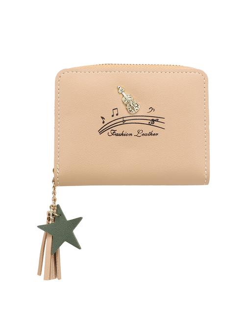 beige leatherette (pu) wallet - 16466314 - Standard Image - 0