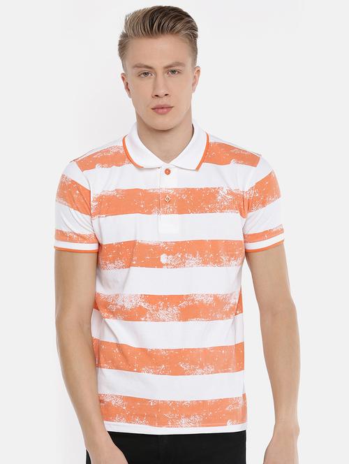 orange striped t-shirt - 16467653 -  Standard Image - 0