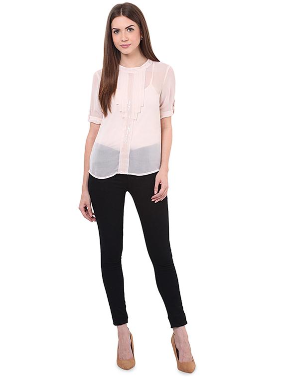 women's straight mock neck top - 16468418 - Standard Image - 3
