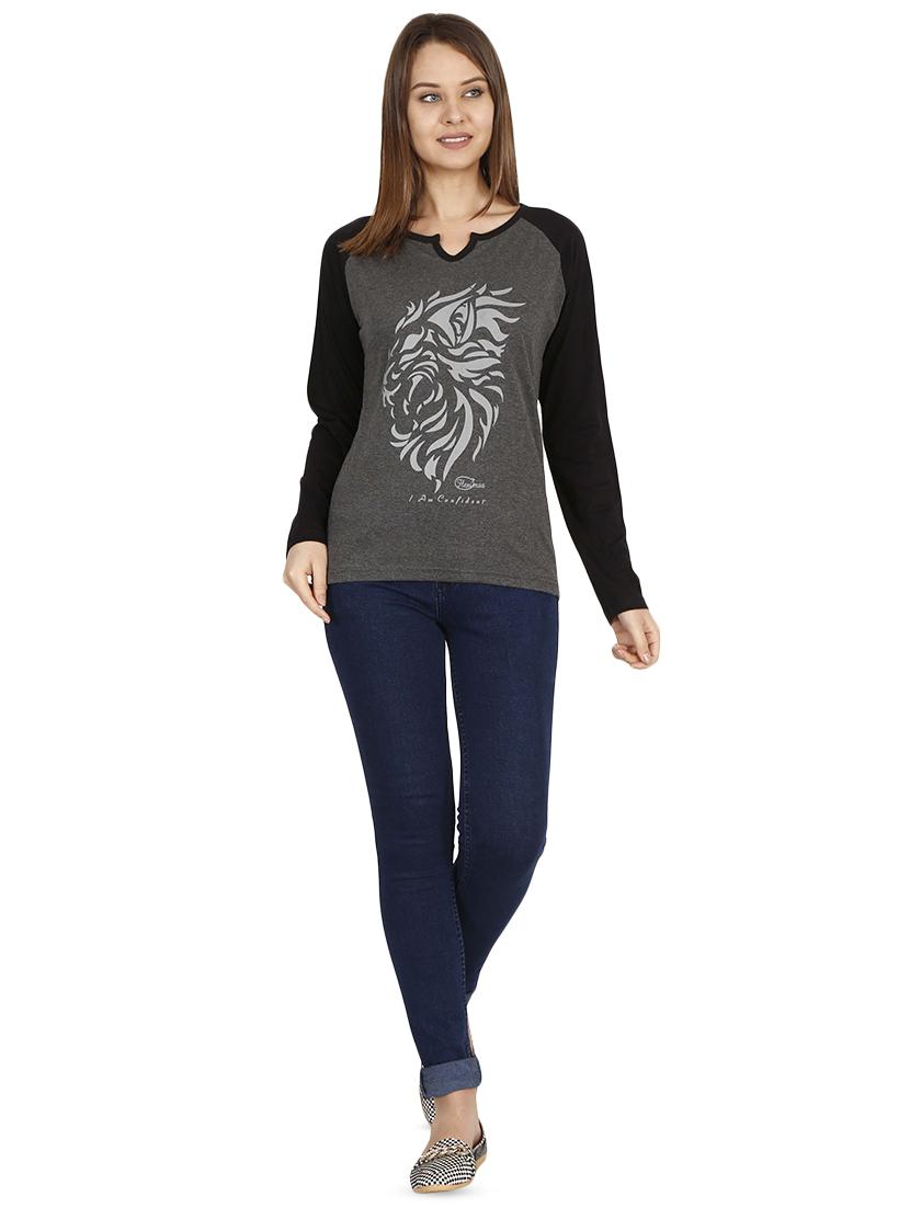 raglan sleeved graphic tee - 16471261 - Standard Image - 3