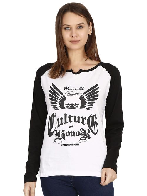 raglan sleeved graphic tee - 16471264 - Standard Image - 0