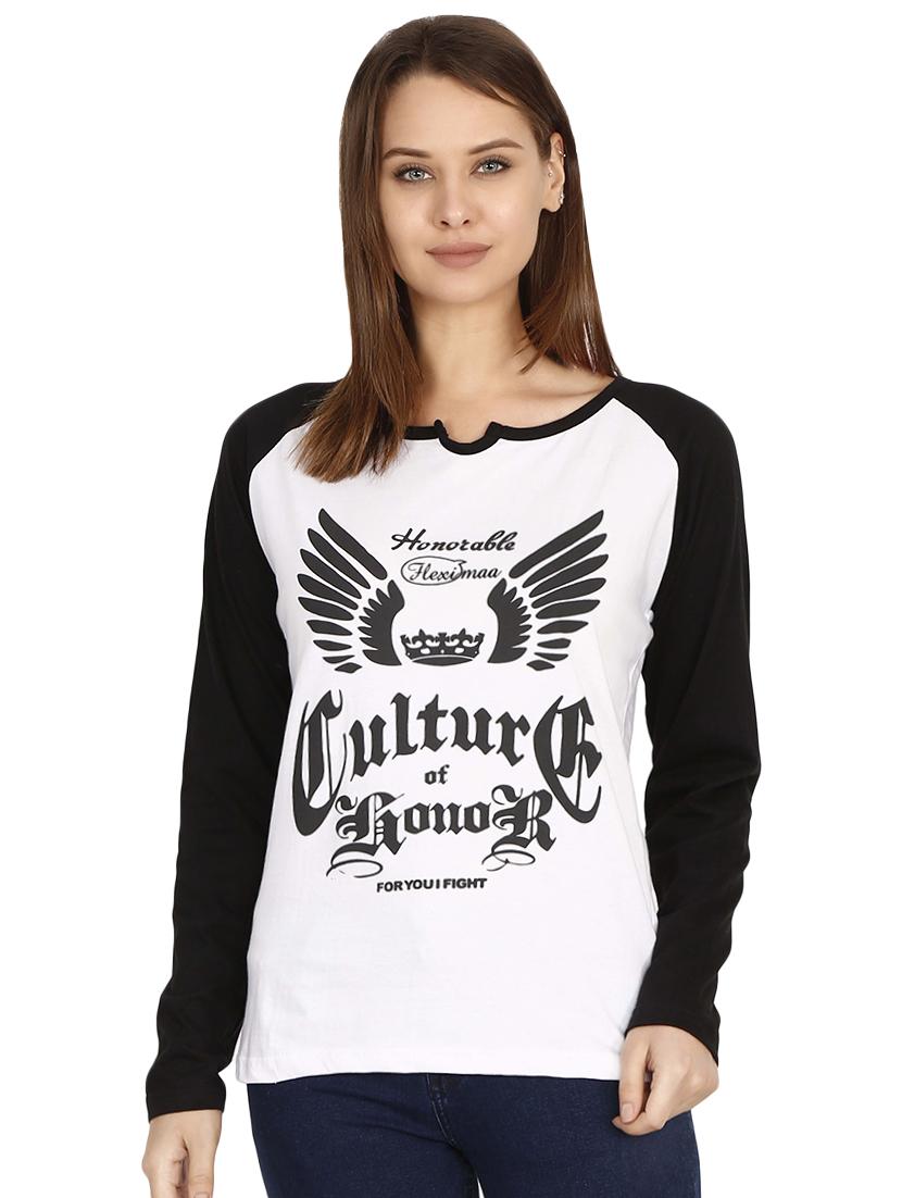 raglan sleeved graphic tee - 16471264 - Zoom Image - 0