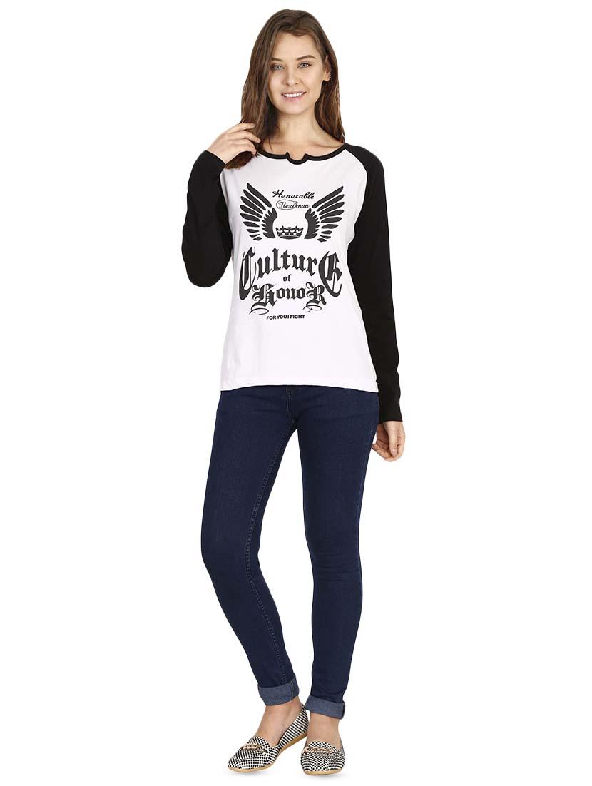 raglan sleeved graphic tee - 16471264 - Standard Image - 3