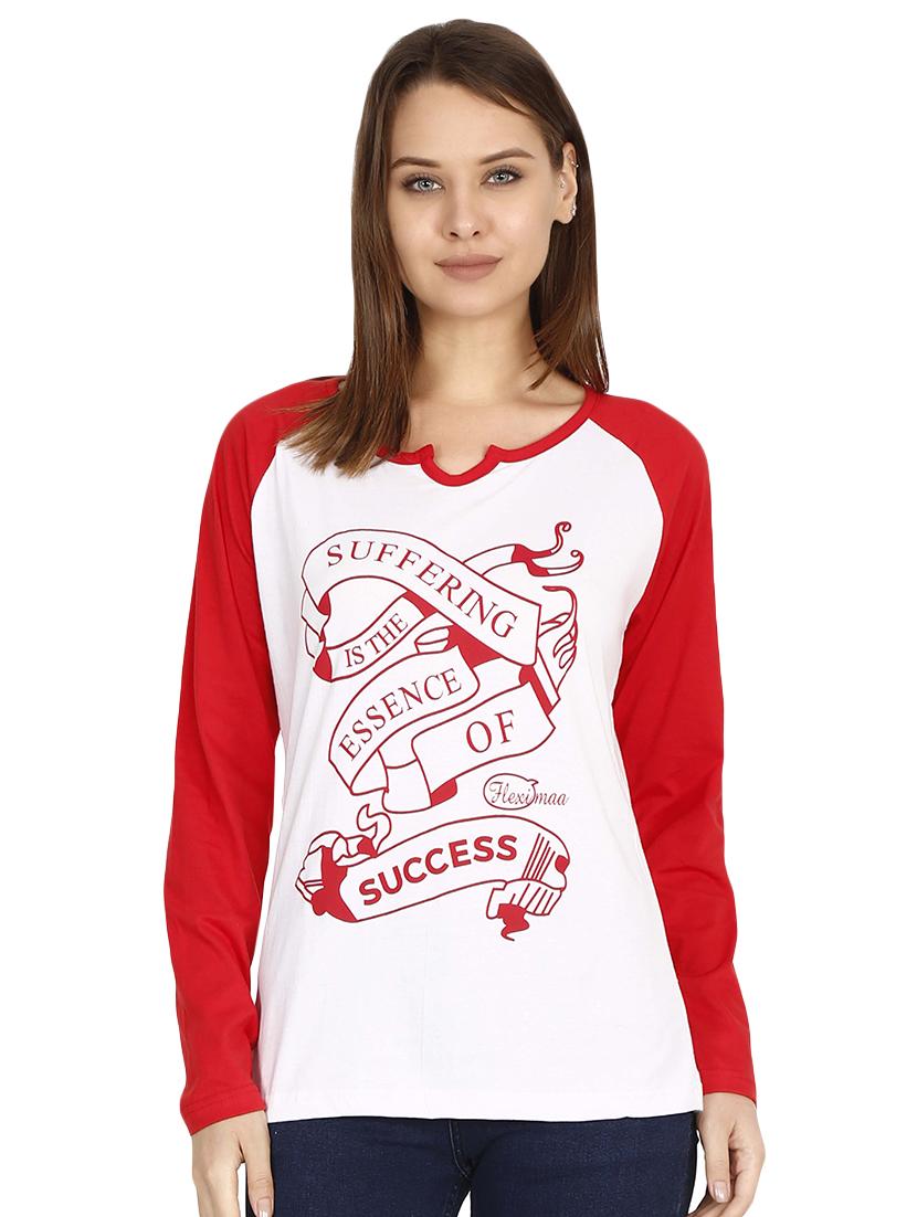 raglan sleeved graphic tee - 16471265 - Zoom Image - 0