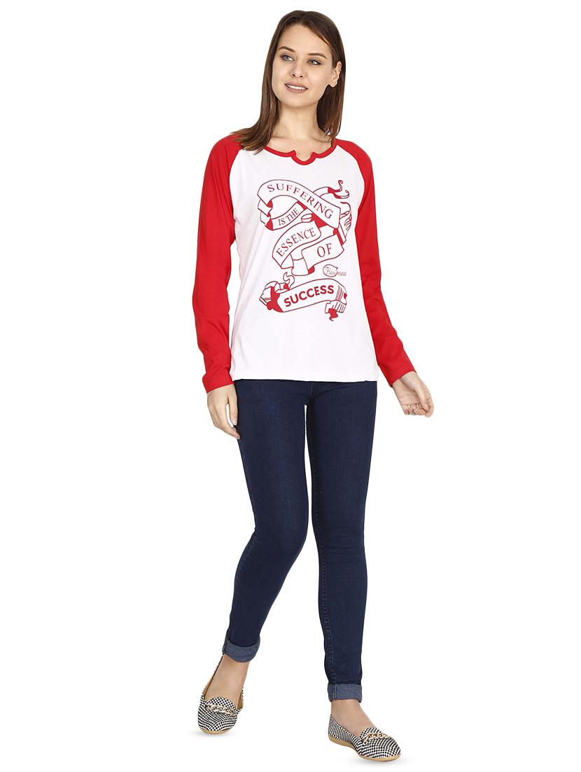 raglan sleeved graphic tee - 16471265 - Standard Image - 3