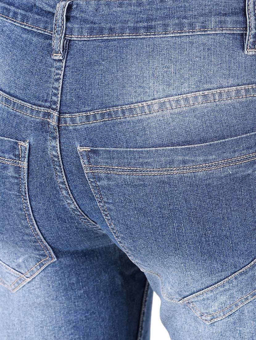 mens slim fit plain jeans - 16472823 - Standard Image - 5