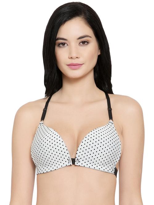 styled back polka dots front open bra - 16474879 -  Standard Image - 0
