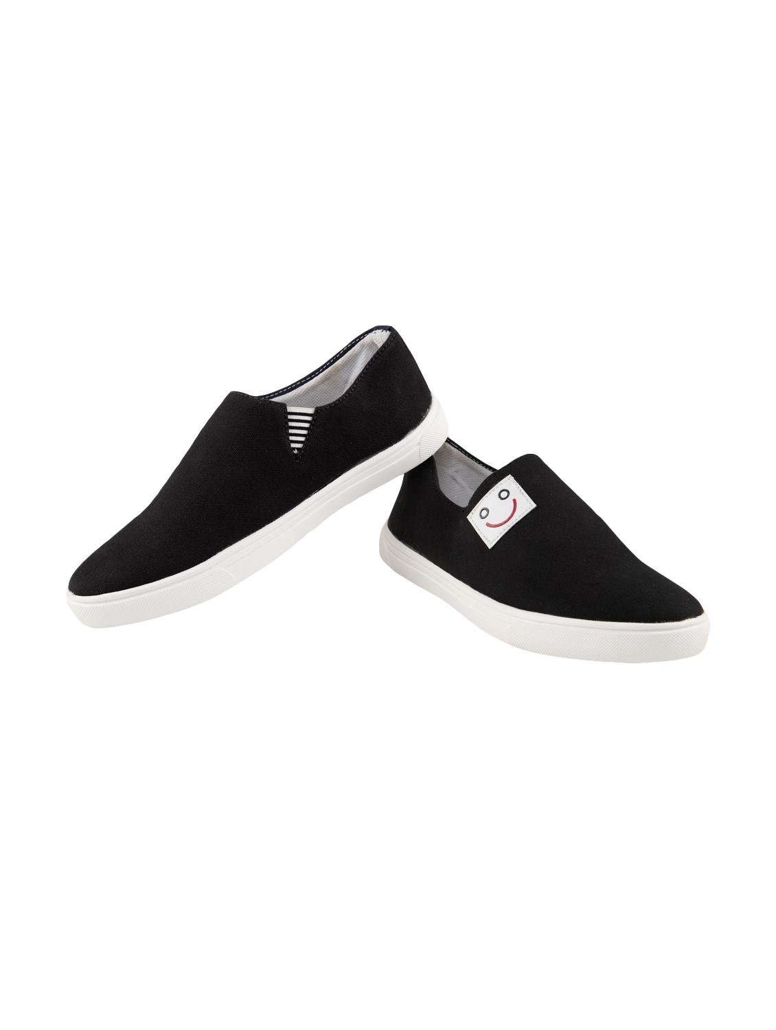 vannef black canvas slipons - 16475932 - Standard Image - 3
