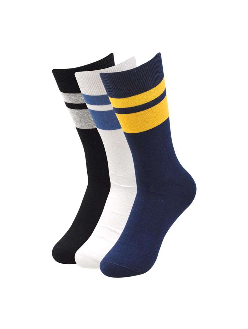 men pack of 3 printed above ankle length sock