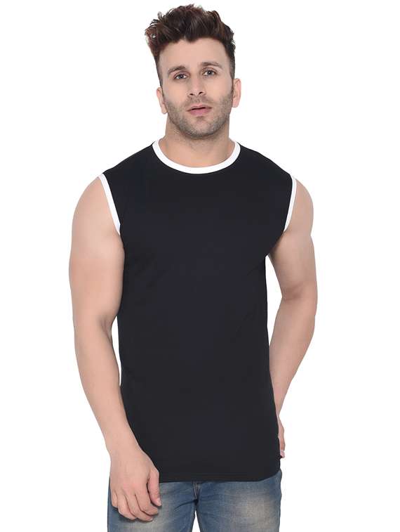 black solid t-shirt  - 16477721 -  Zoom Image - 0