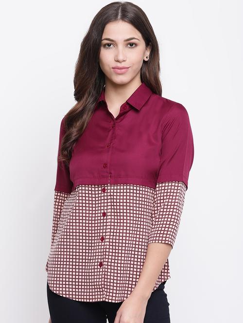 color block checkered shirt  - 16480704 -  Standard Image - 0