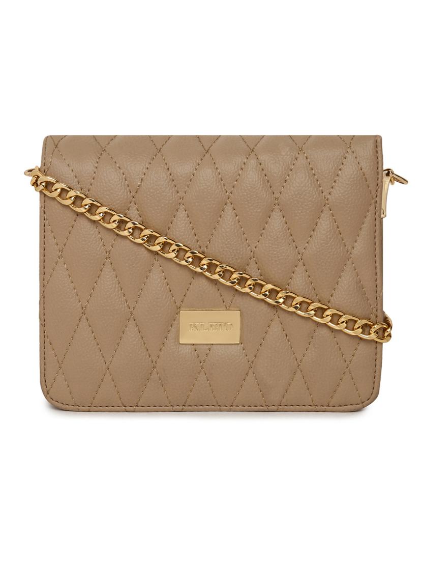 brown leatherette (pu) sling bag - 16480999 - Zoom Image - 0
