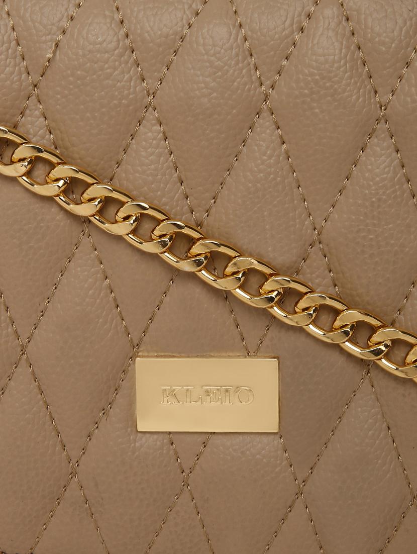 brown leatherette (pu) sling bag - 16480999 - Standard Image - 3