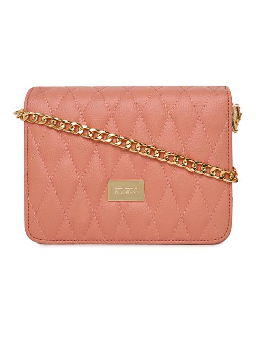 pink leatherette (pu) sling bag - 16481004 - Standard Image - 0