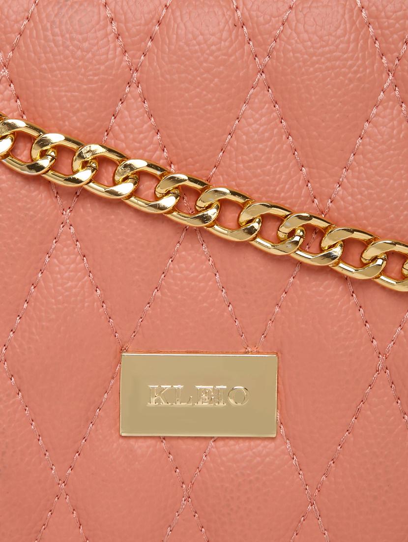 pink leatherette (pu) sling bag - 16481004 - Standard Image - 3