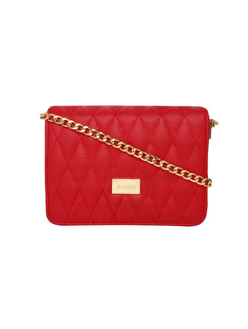 red leatherette (pu) sling bag - 16481005 - Zoom Image - 0