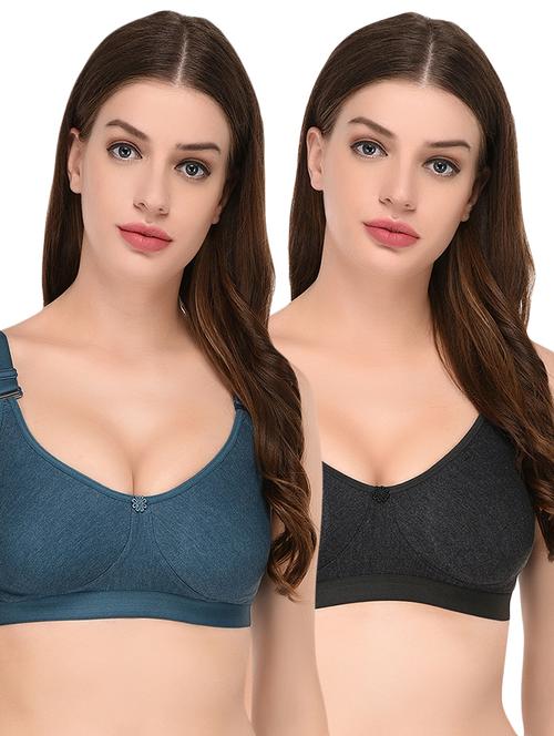 set of 2 solid regular bra  - 16482283 -  Standard Image - 0