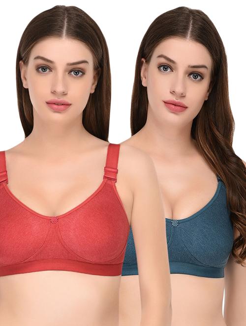 set of 2 solid regular bra  - 16482284 -  Standard Image - 0