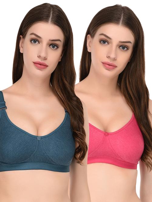 set of 2 solid regular bra - 16482285 - Standard Image - 0