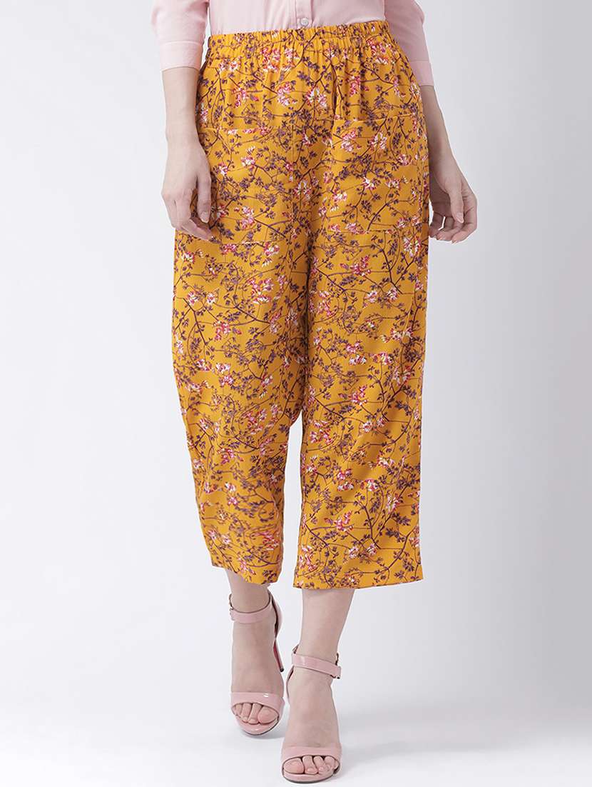 pocket patch floral trouser