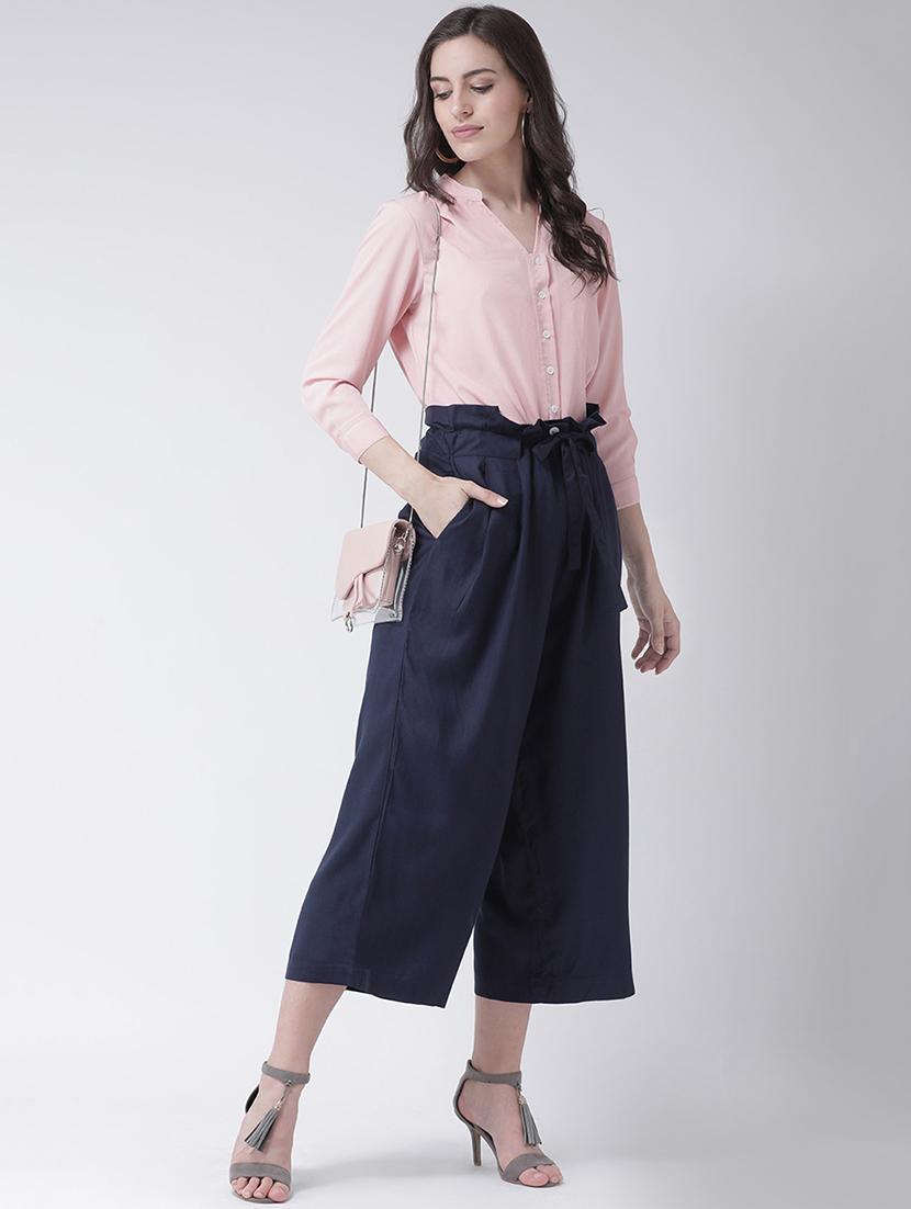 tie knot wide leg trouser - 16483216 - Standard Image - 3