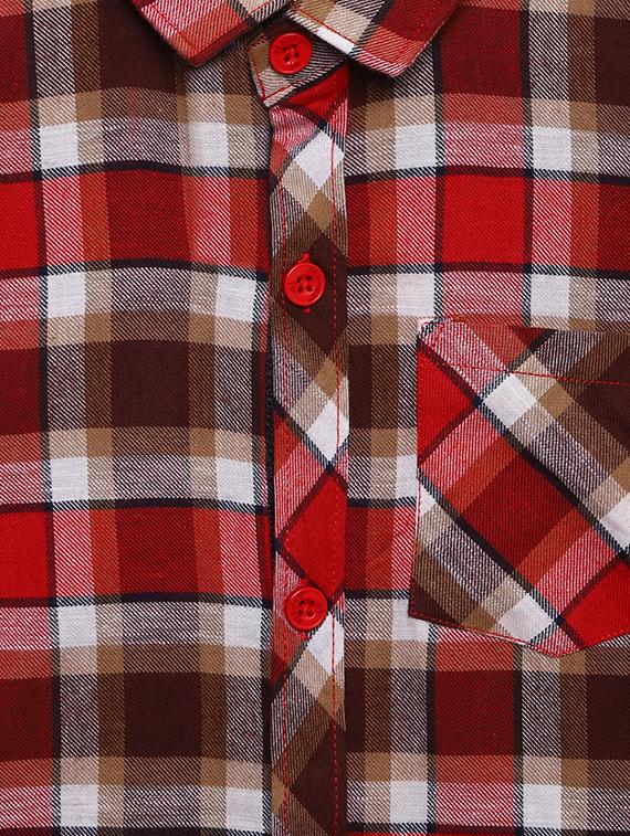 roll up sleeved checkered shirt - 16483331 - Standard Image - 3