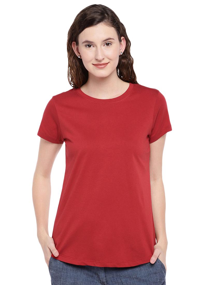 round neck solid tee - 16484223 - Zoom Image - 0