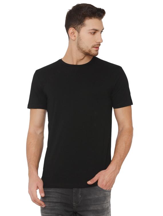 black solid t-shirt - 16484371 -  Zoom Image - 0