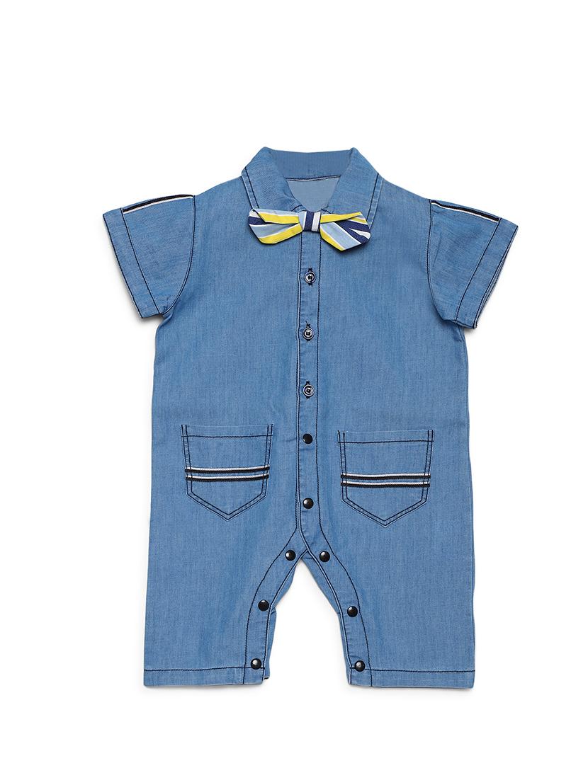 blue cotton romper - 16484709 - Zoom Image - 0