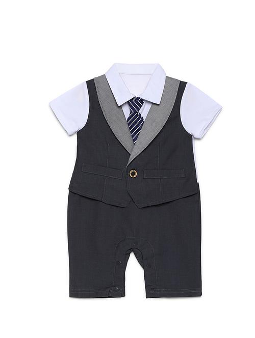 dark blue cotton romper dress - 16484711 -  Standard Image - 0