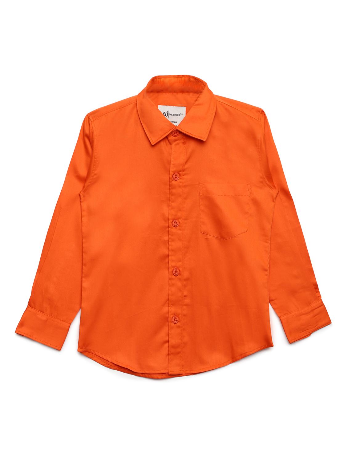 orange cotton shirt - 16487025 - Zoom Image - 0