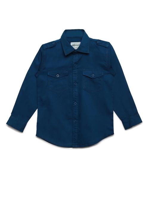 blue cotton shirt - 16487028 - Standard Image - 0