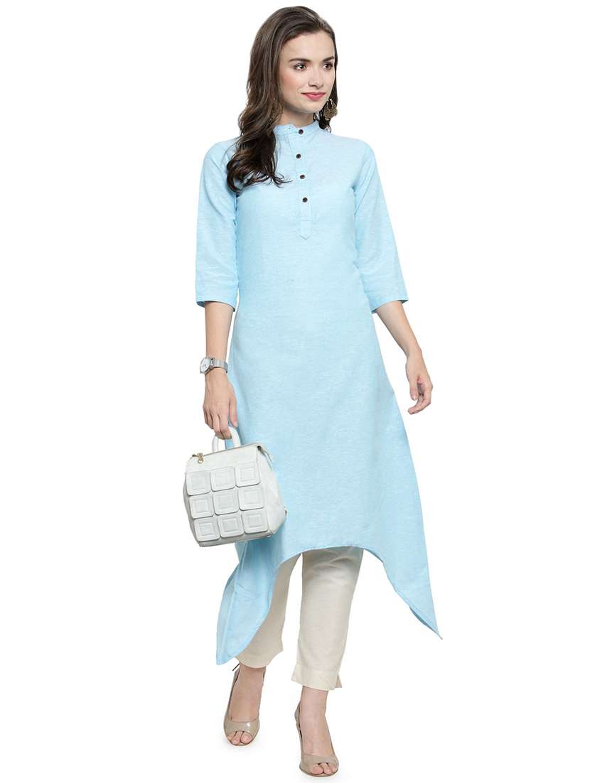 women's asymmetric kurta - 16487782 - Standard Image - 3